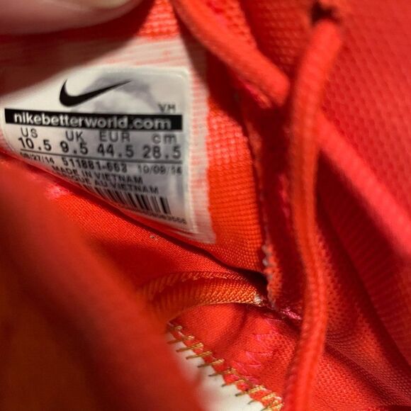 Bright Orange Nike Roshe Run Mens 10.5 US 44.5 EUR Fabric Mesh Uppers White sole - Picture 15 of 15